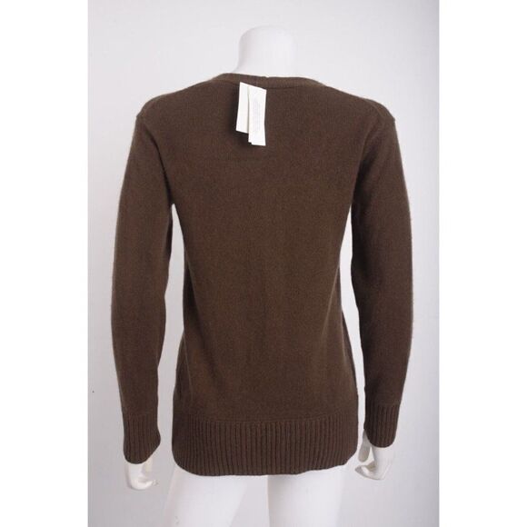 Vince Womens Cashmere Sweater V-Neck Pullover XXS Brown NWT - Picture 5 of 6